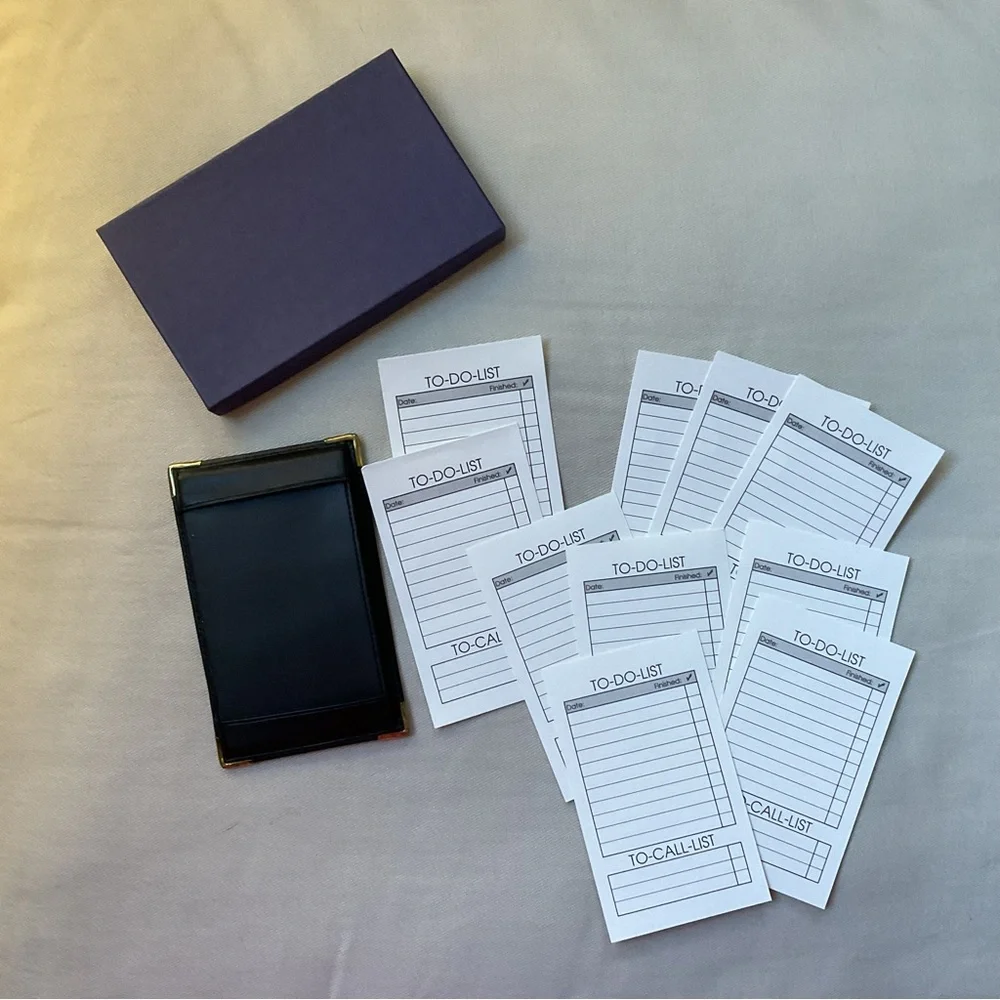 Morgan Stanley Dean Witter Funds To-Do-List To-Call-List Notes,Case,Gift Box VTG